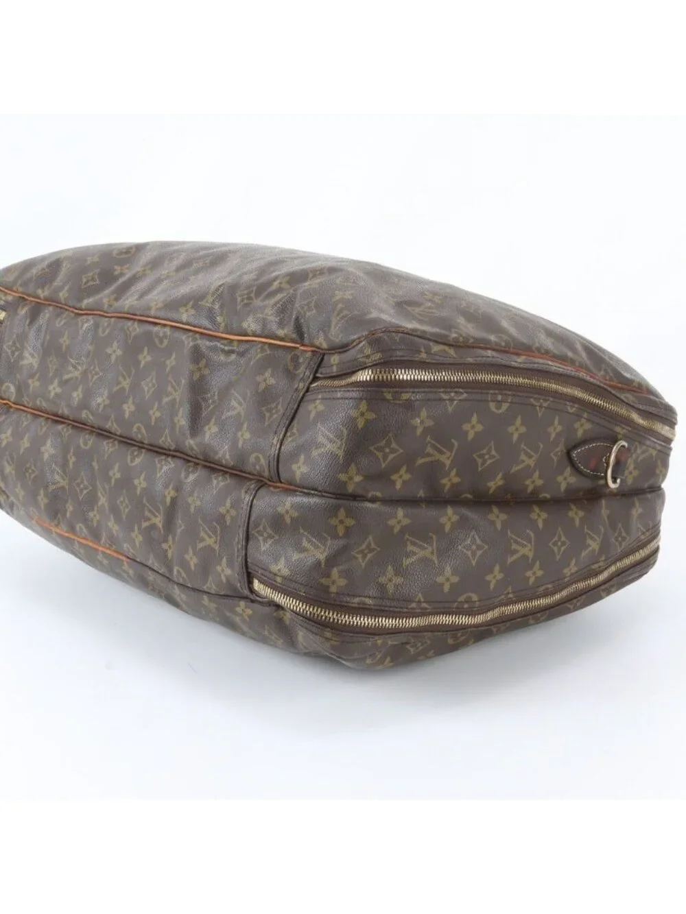 Louis Vuitton Monogram Alize de Poche Leather Boston Bag Tote Carry